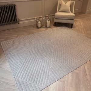 Fensham Grey Geometric Indoor / Outdoor Rug