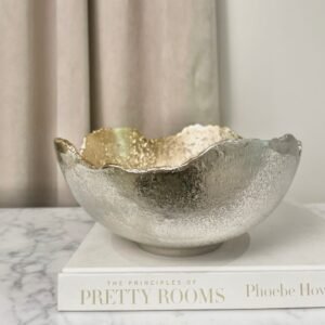 Forna Two Toned Silver & Gold Abstract Bowl