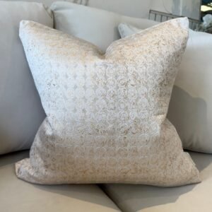 Frankie Gold Metallic Geometric Cushion - 50x50cm
