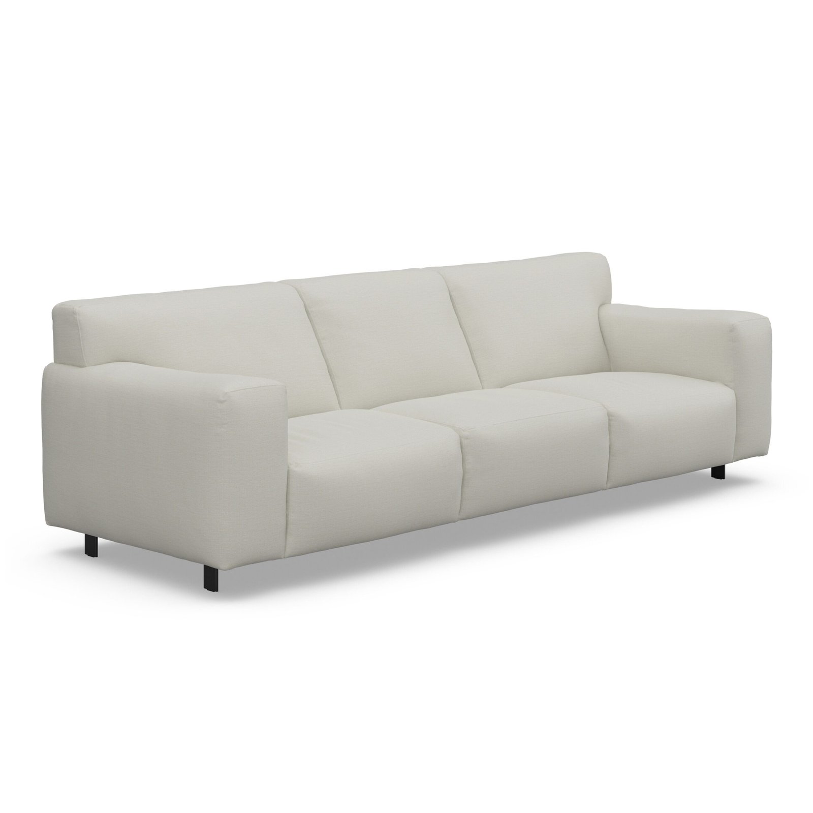 Freja Off White Textured 4 Seater Sofa