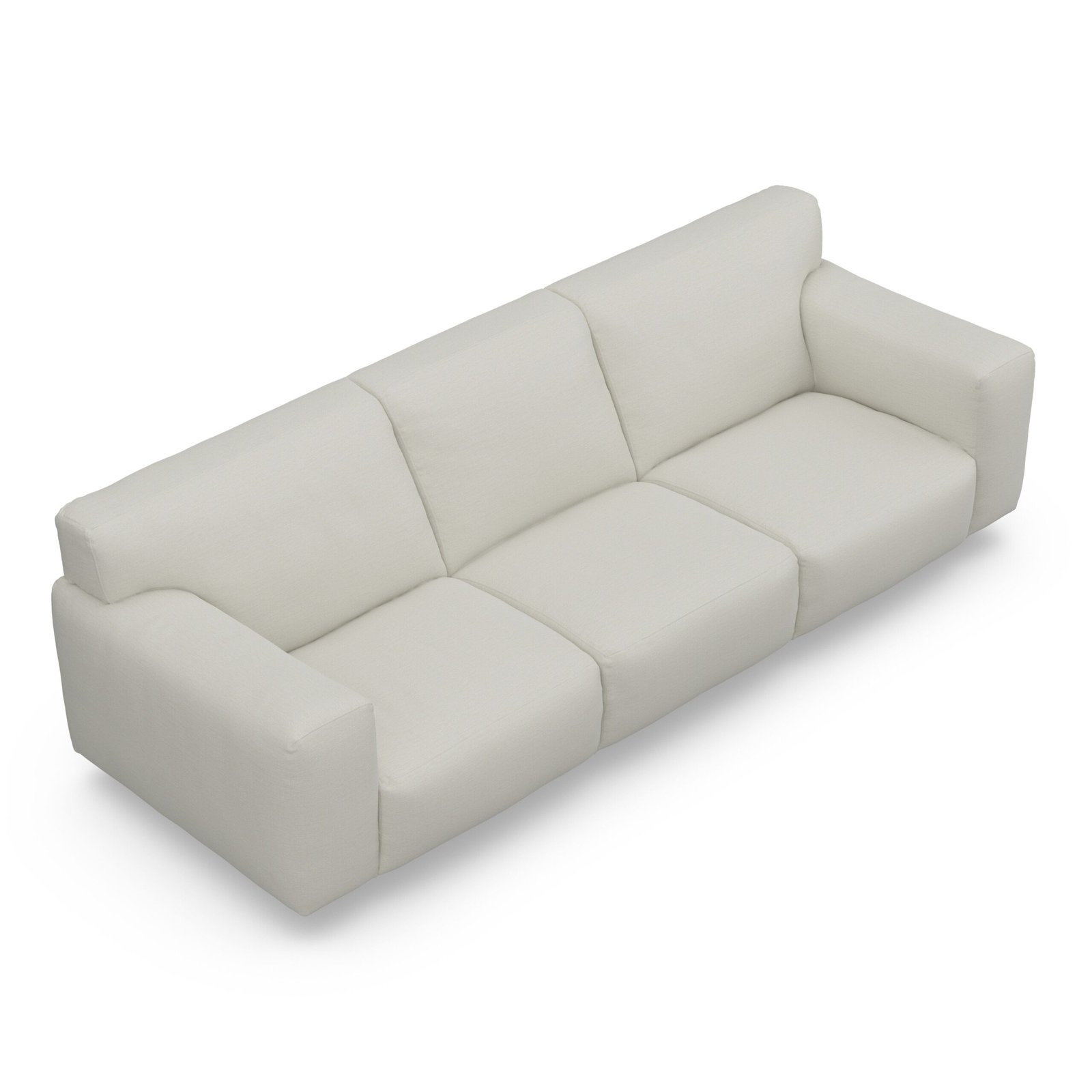 Freja Off White Textured 4 Seater Sofa