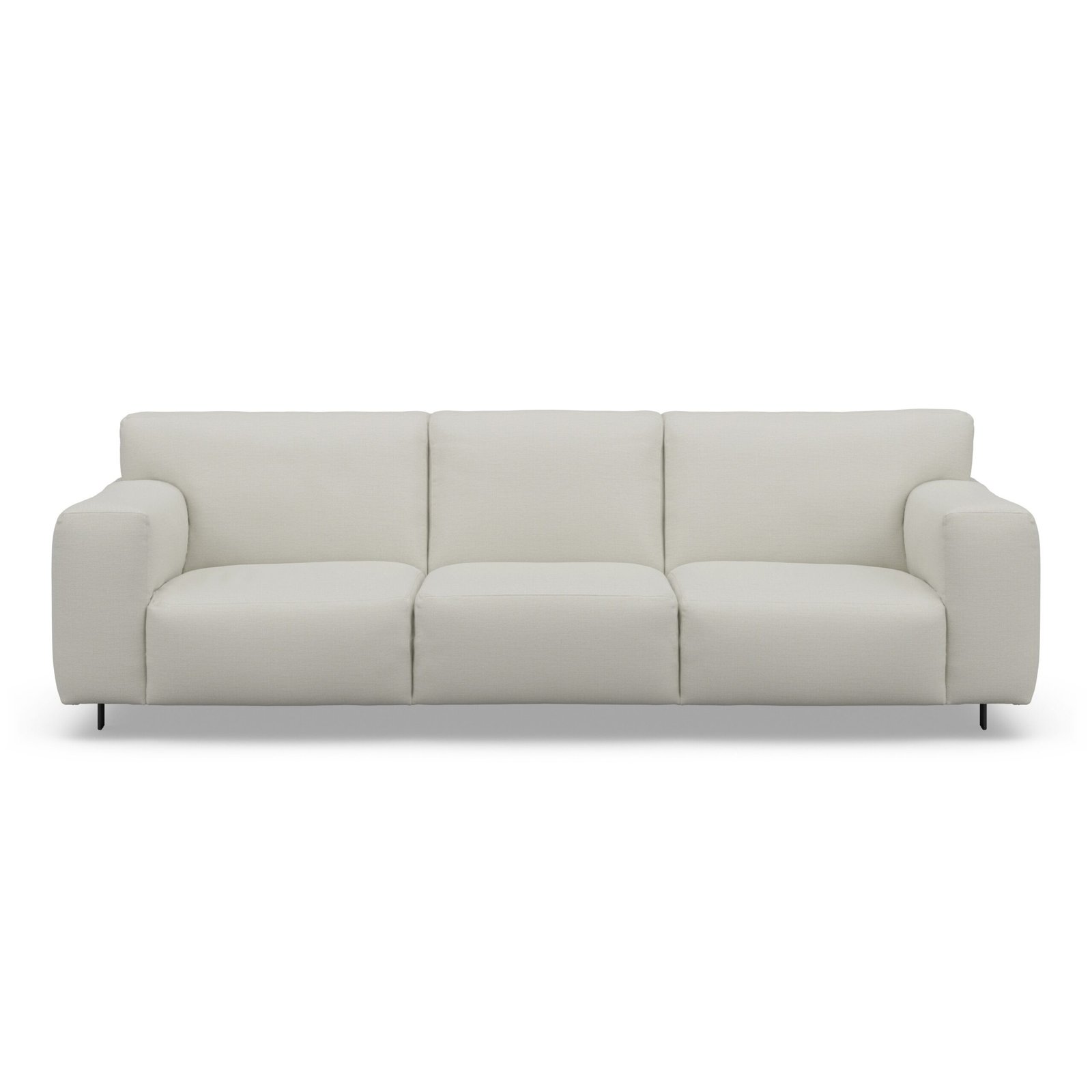 Freja Off White Textured 4 Seater Sofa
