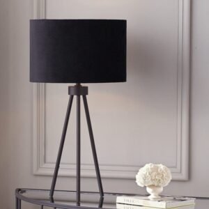 Gemini Matt Black Tripod Table Lamp