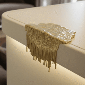 Gold Abstract Decorative Drip Shelf Hanging Ornament