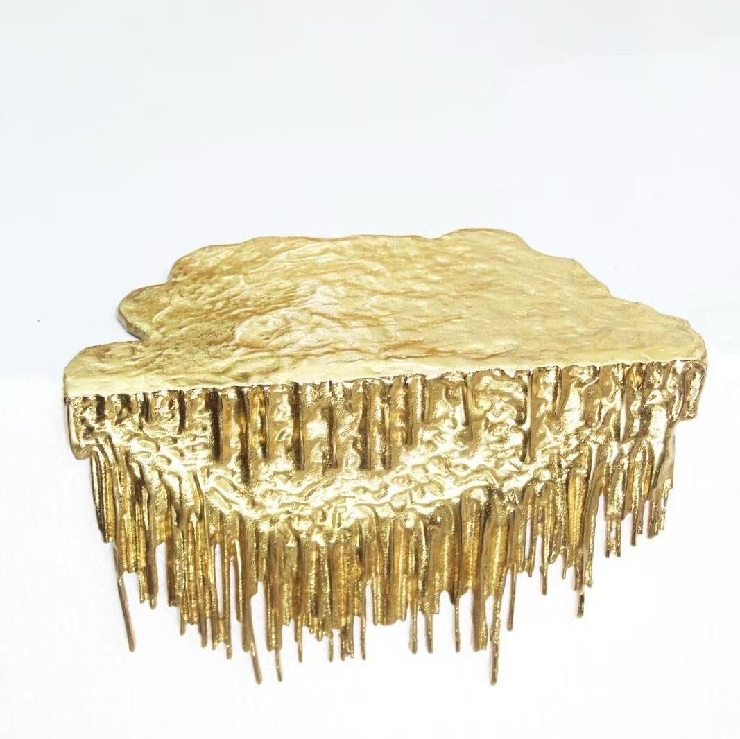 Gold Abstract Decorative Drip Shelf Hanging Ornament