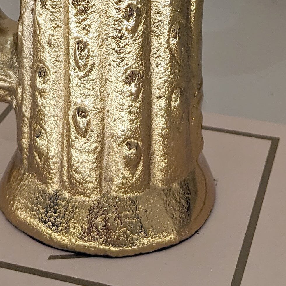 Gold Cactus Decorative Vase