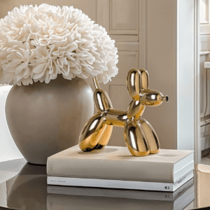 Gold Decorative Balloon Dog Ornament