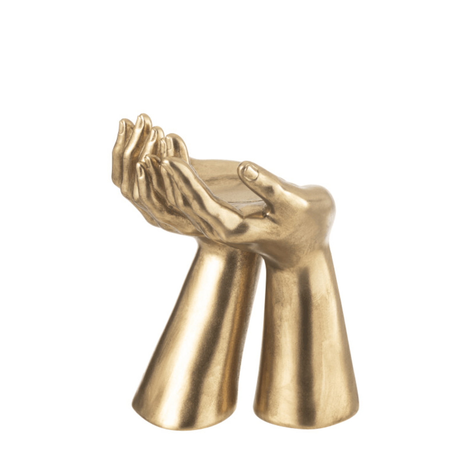 Gold Hands Decorative Candle Holder