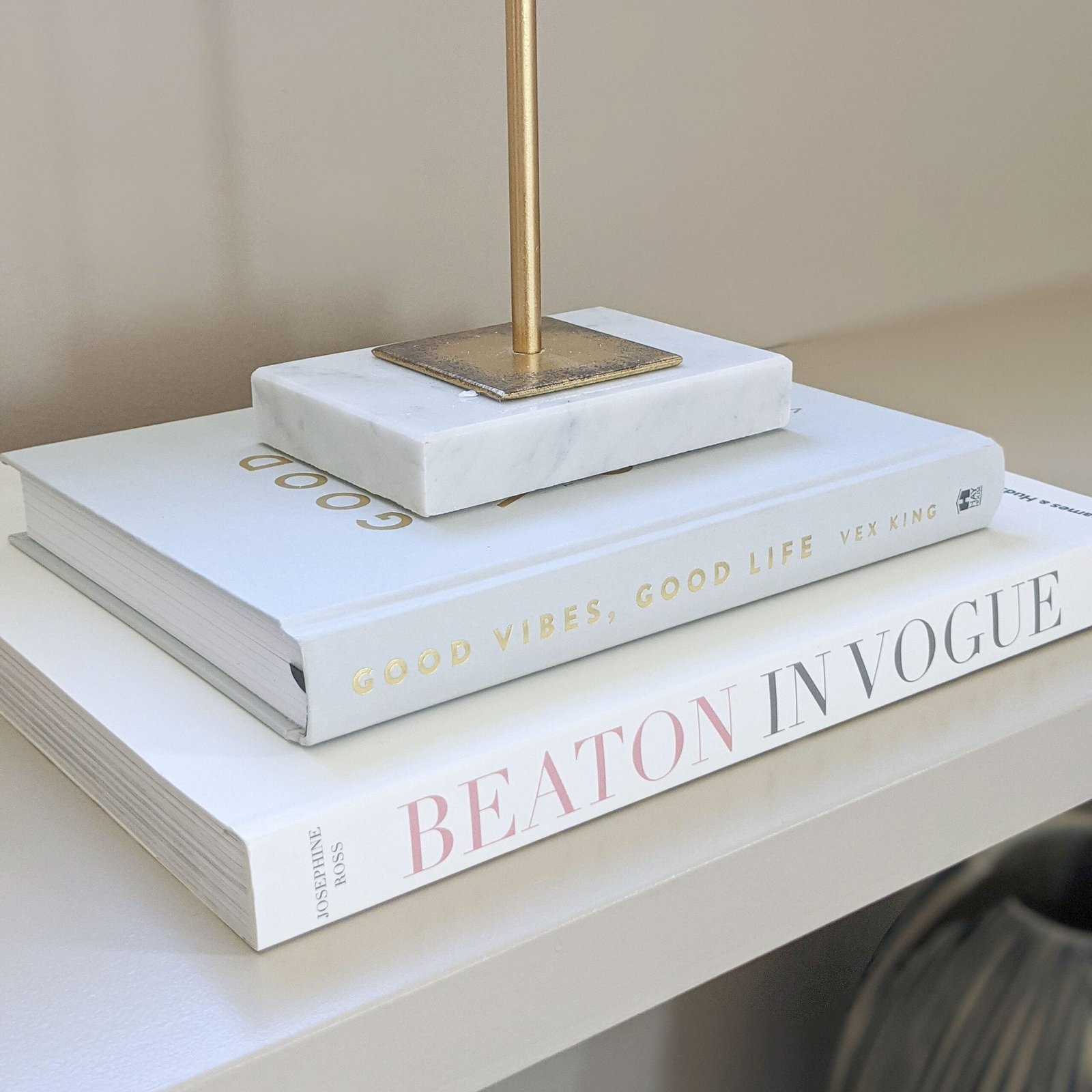 Good Vibes Grey & Gold Coffee Table Book