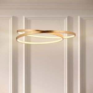 In Stock - Halo Ring Circular Gold LED Ceiling Light
