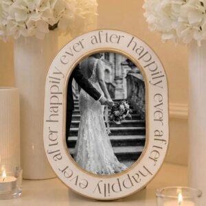 Happily Ever After Oval Photo Frame - 4x6"