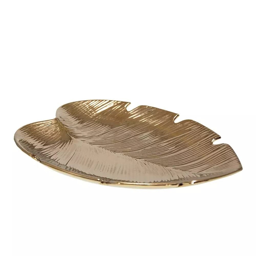 Hesille Gold Leaf Decorative Dish