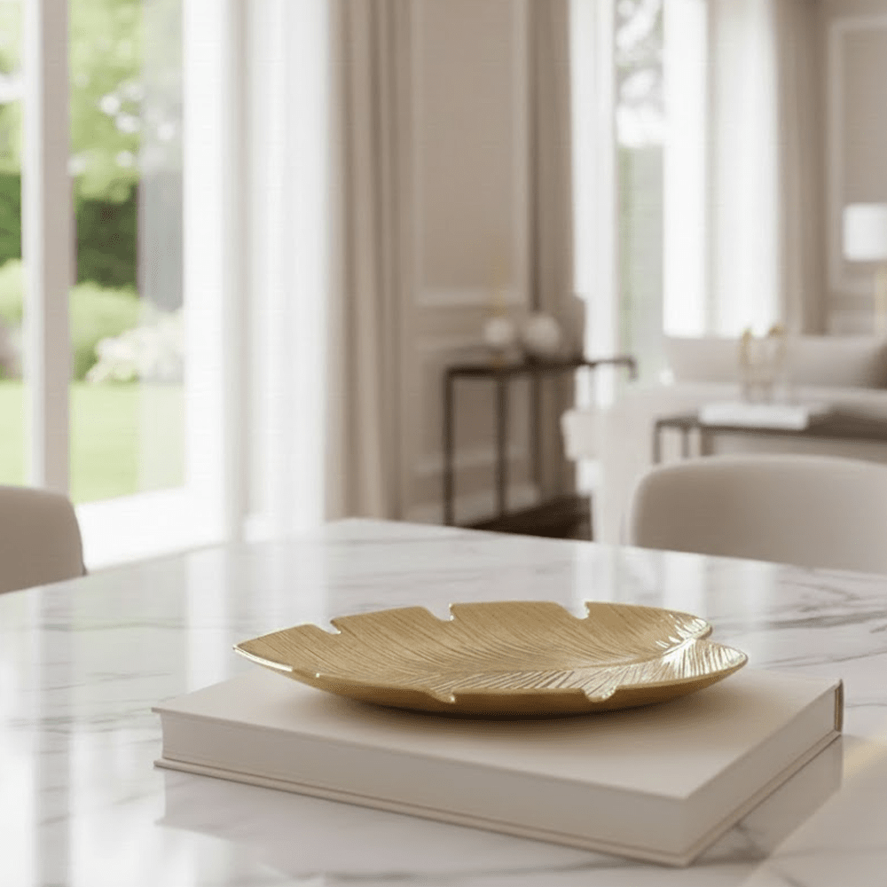 Hesille Gold Leaf Decorative Dish