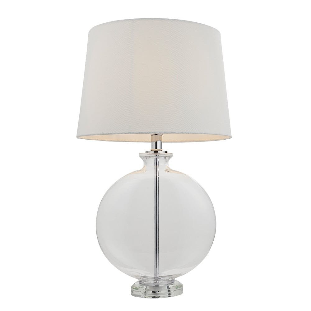 Hiero Glass & Silver Table Lamp