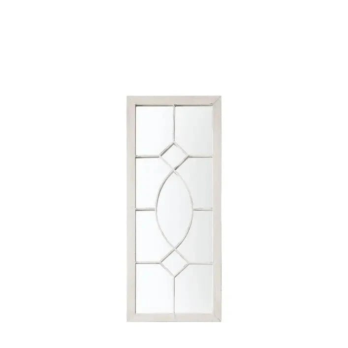 Hvar White Patterned Outdoor Mirror