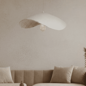 In Stock - Montrose Cream & Antique Brass Organic Ceiling Ligh