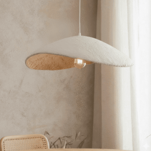 In Stock - Montrose Large Cream & Antique Brass Organic Ceiling Light