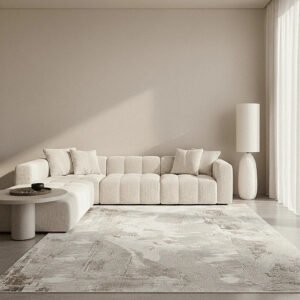 Isadora Greige Abstract Rug