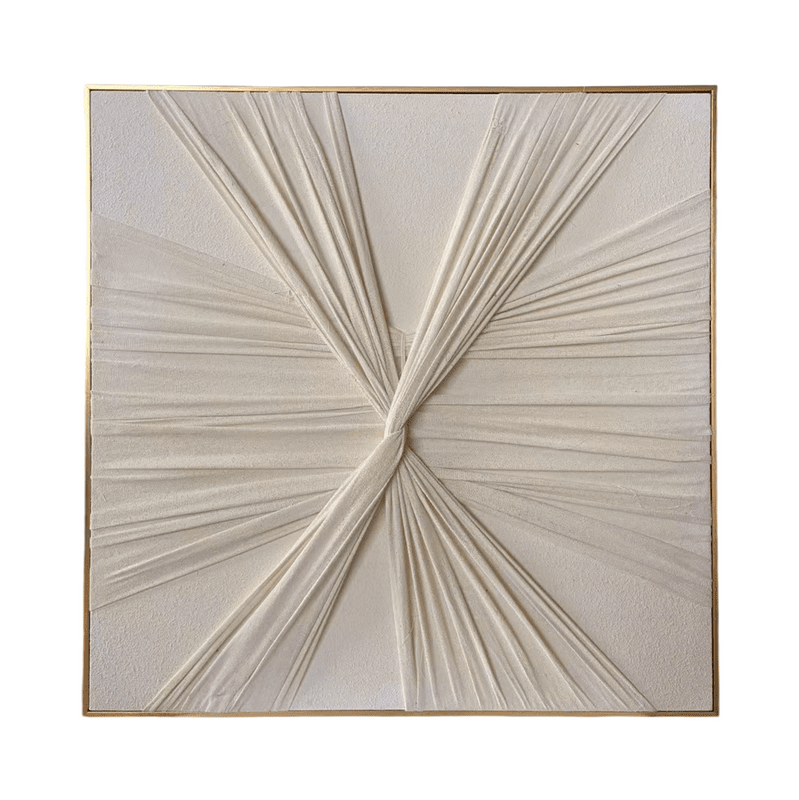 Ivy Taupe & Cream Woven Knot Wall Art