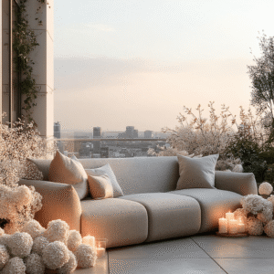 Jae Greige Upholstered Outdoor Sofa