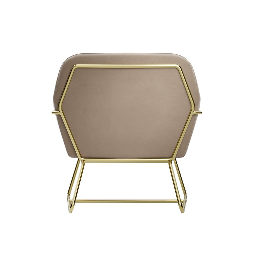 Jaycee Beige & Gold Accent Chair