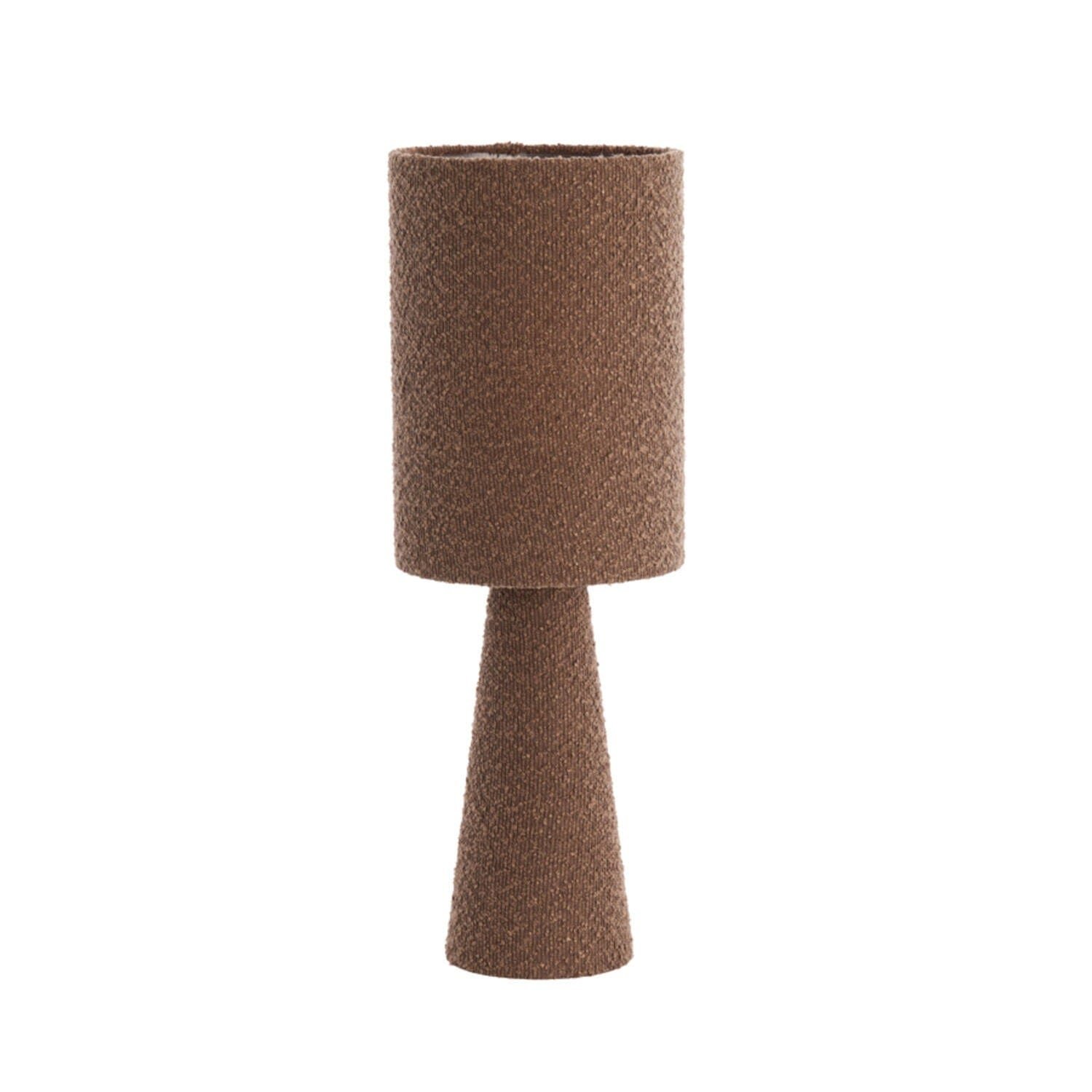 Joby Brown Boucle Table Lamp