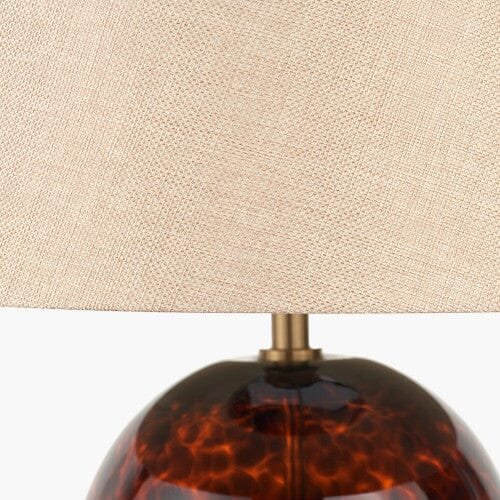 Jomelle Tortoiseshell Tall Glass Table Lamp
