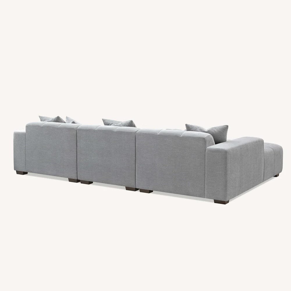 Kace Cloud Grey Boucle Tufted Sofa Range
