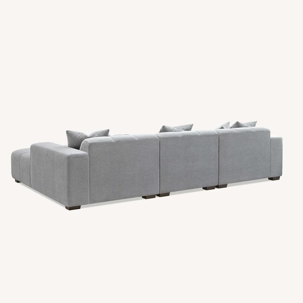 Kace Cloud Grey Boucle Tufted Sofa Range