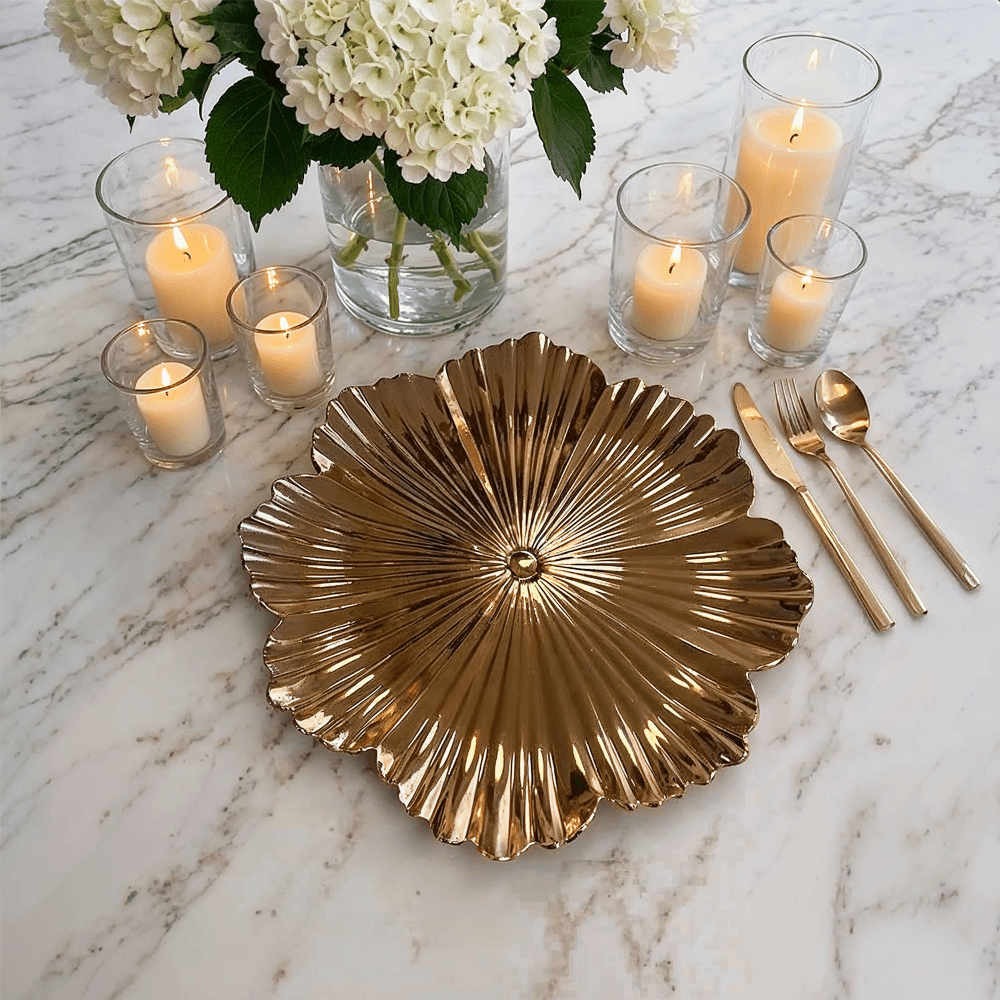 Katiana Gold Flower Placemat