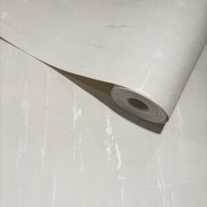 Keira Off White Metallic Textured Wallpaper
