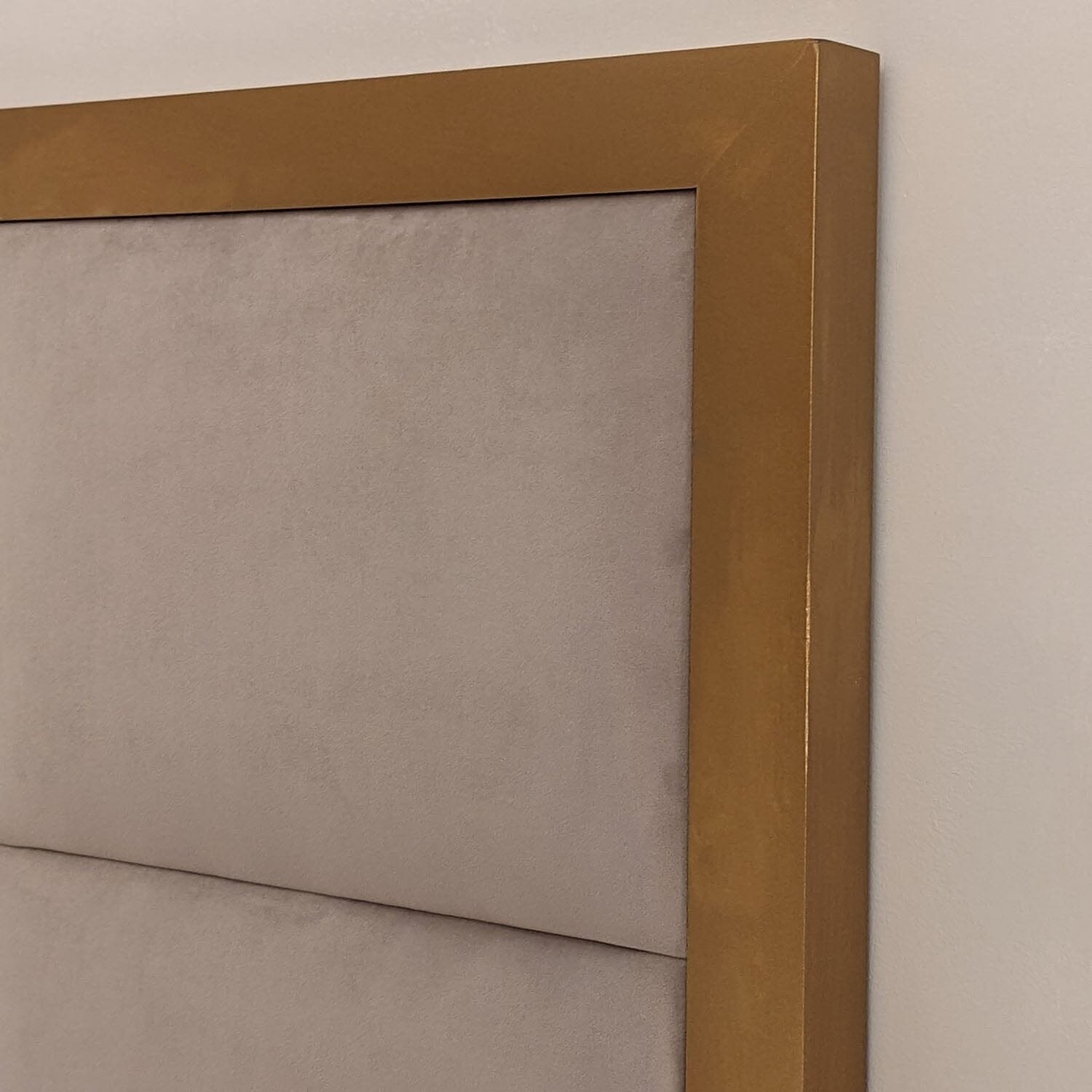 Kensington Mink & Gold Premium Abstract Half Height Headboard
