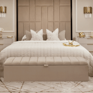 Kensington Mink Panelled Ottoman Box