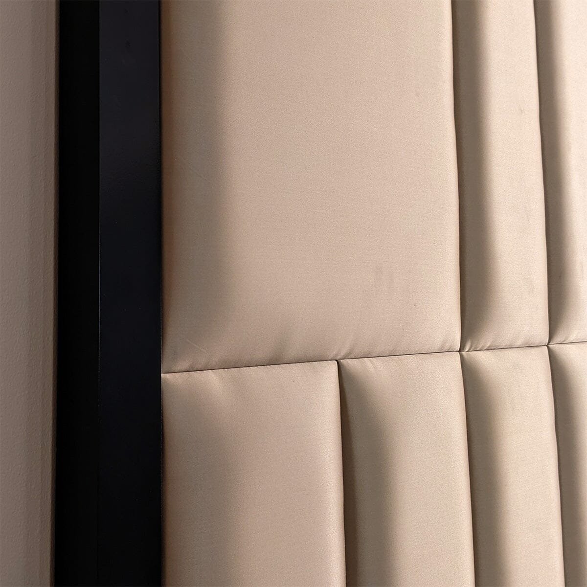 Kensington Serena Hazel Satin Premium Headboard with Black Frame