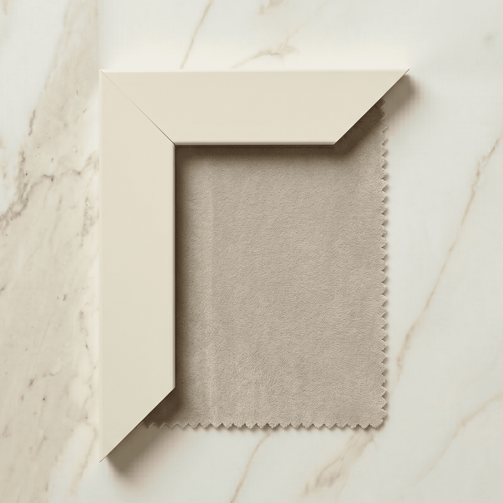 Kensington Smoke Grey & Off White Premium Abstract Headboard with Wings