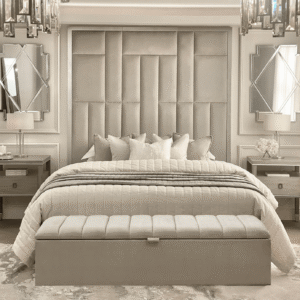 Kensington Smoke Grey Panelled Ottoman Box
