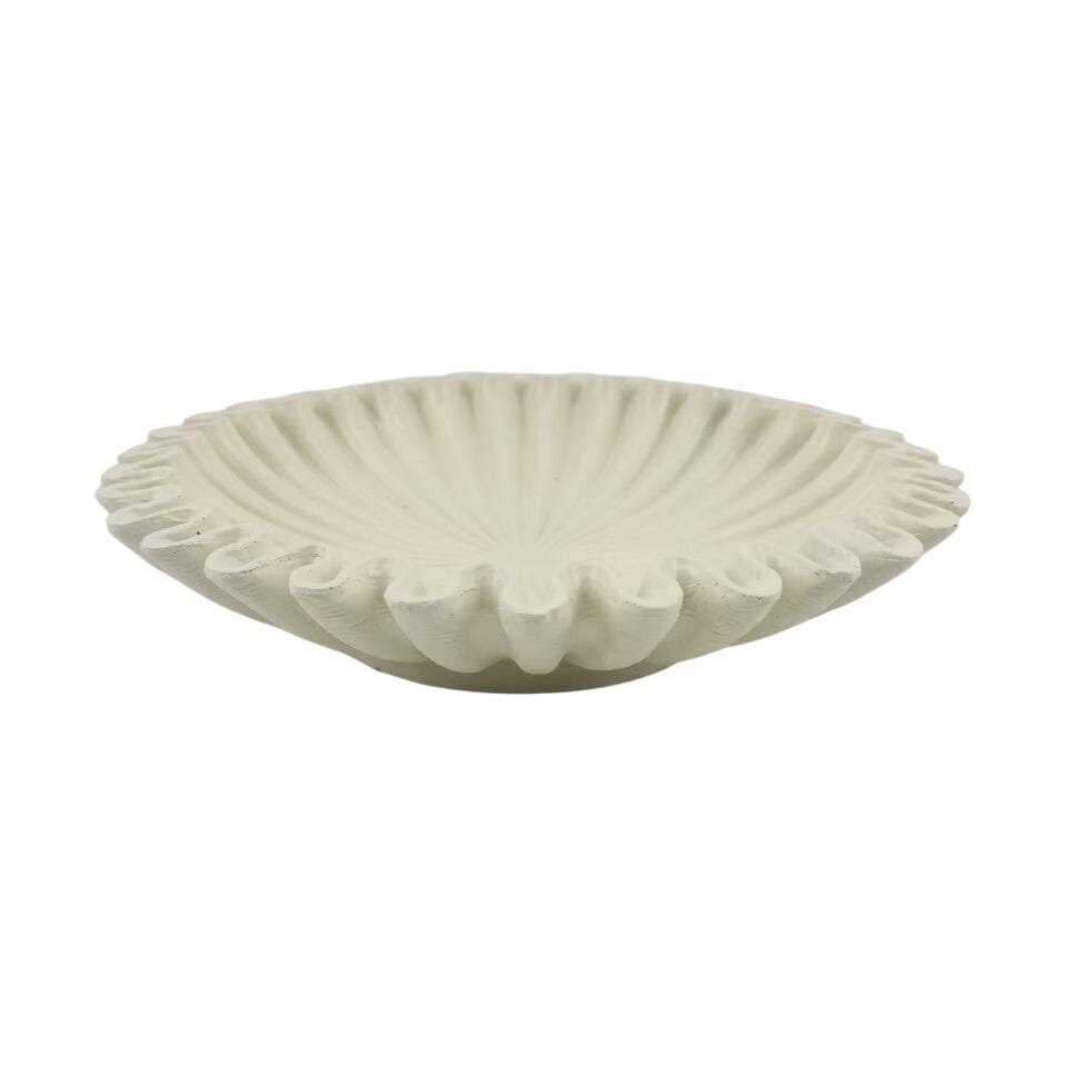 Kingston White Fluted Decorative Bowl