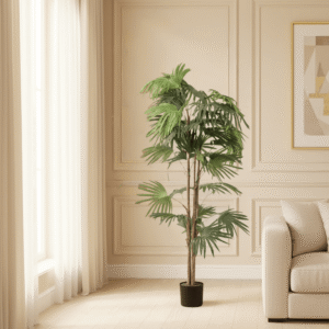 Large Faux Chinese Fan Palm Tree