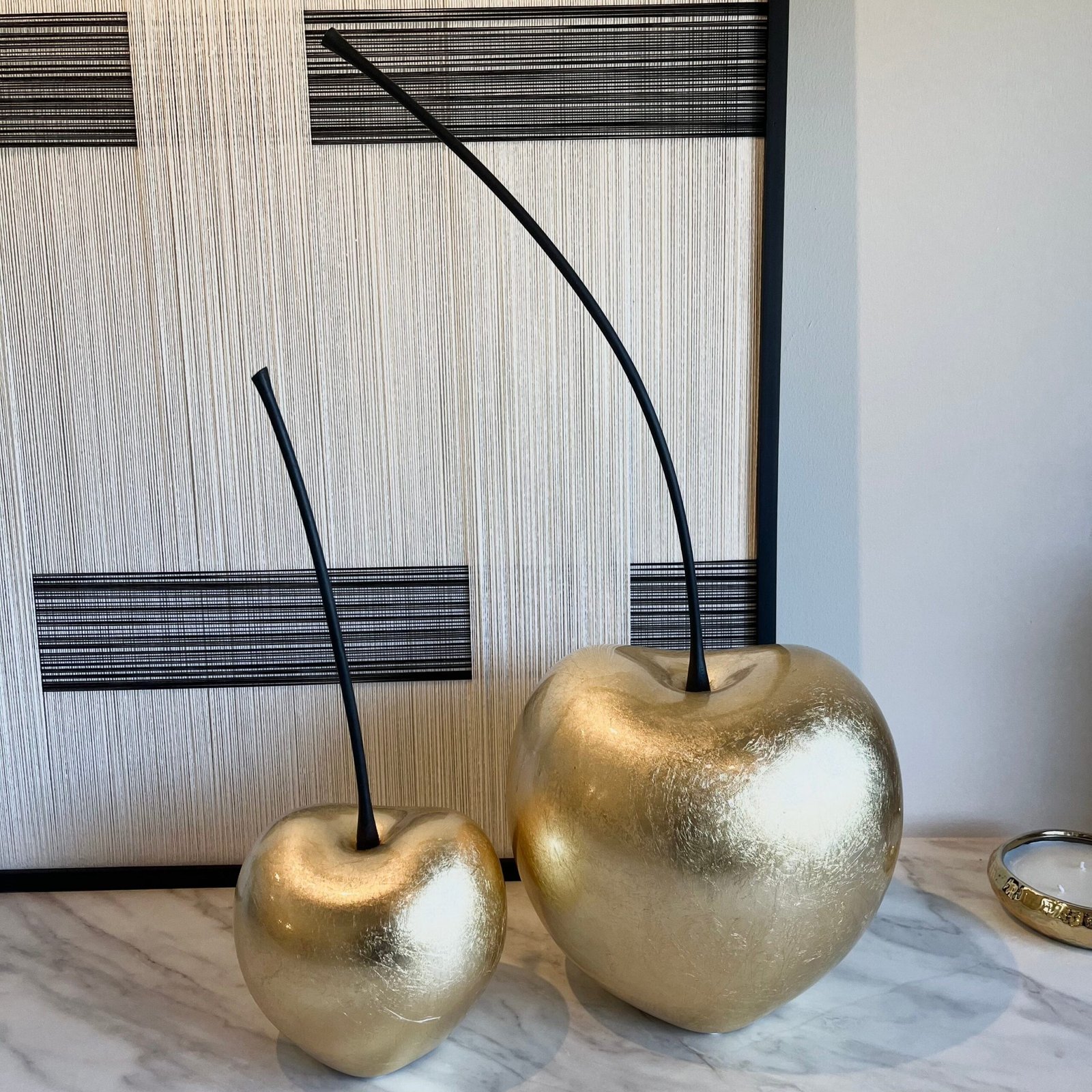 Large Gold Statement Cherry Ornament