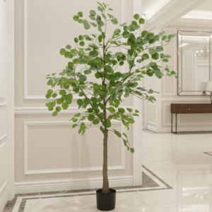 Large Potted Faux Eucalyptus Tree