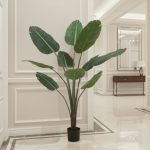 Large Potted Faux Palm Tree