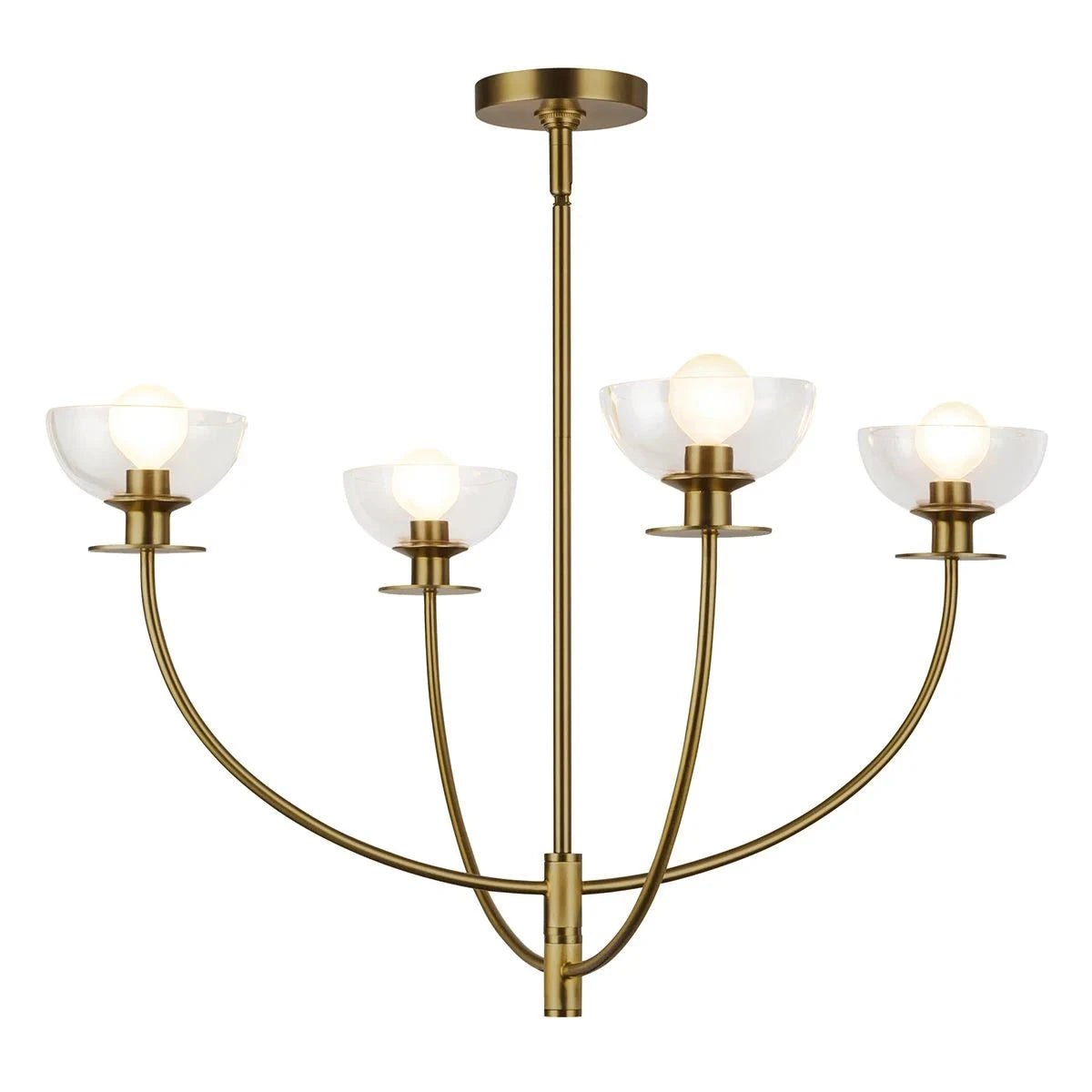 Larkspur Gold 4 Light Pendant Ceiling Light