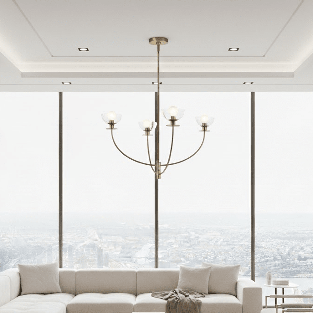 Larkspur Gold 4 Light Pendant Ceiling Light