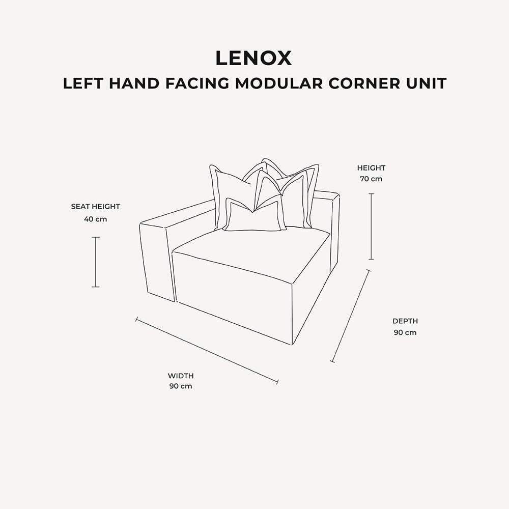 Lenox Mink Velvet Pillow Back Modular Sofa Range