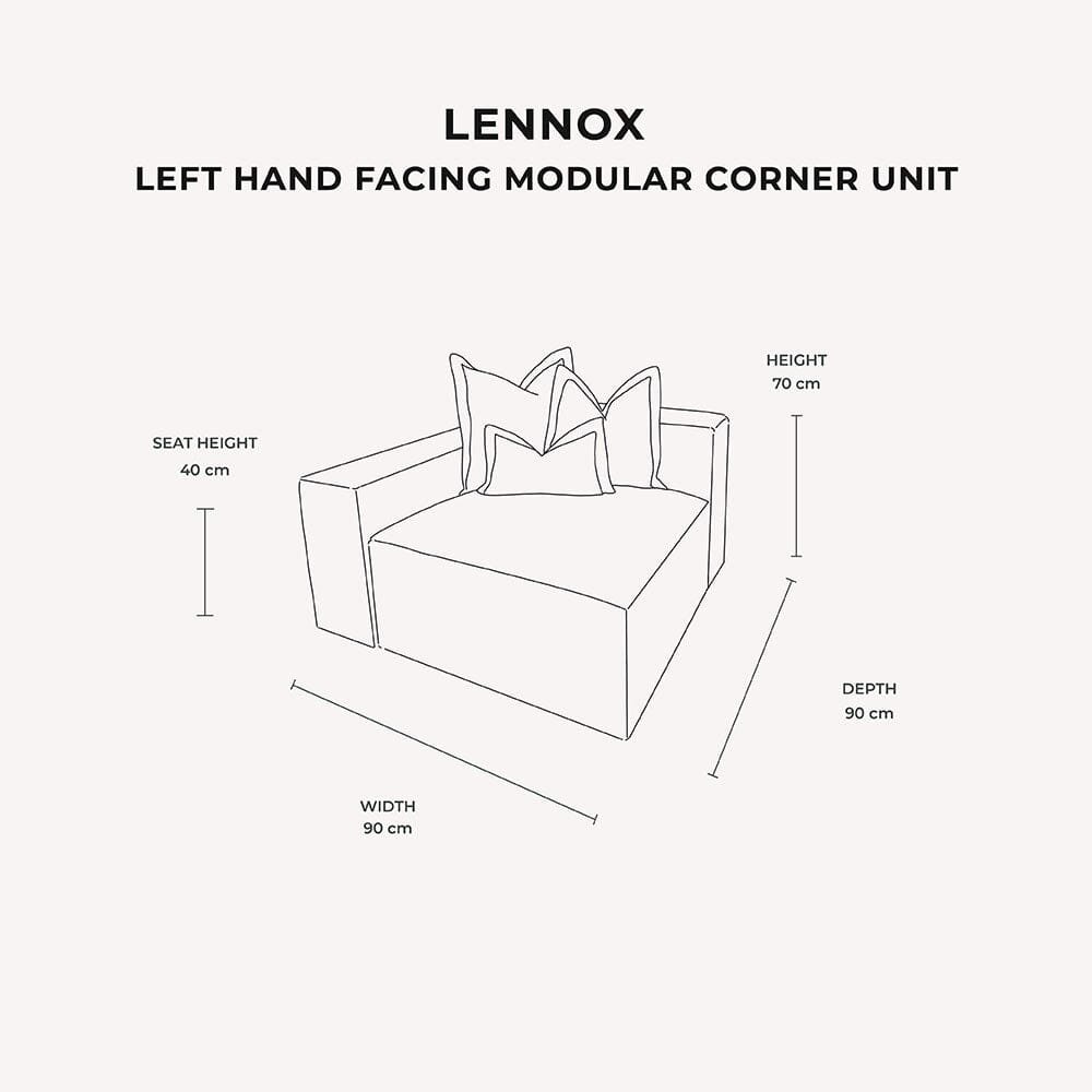Lenox Silver Velvet Pillow Back Modular Sofa Range