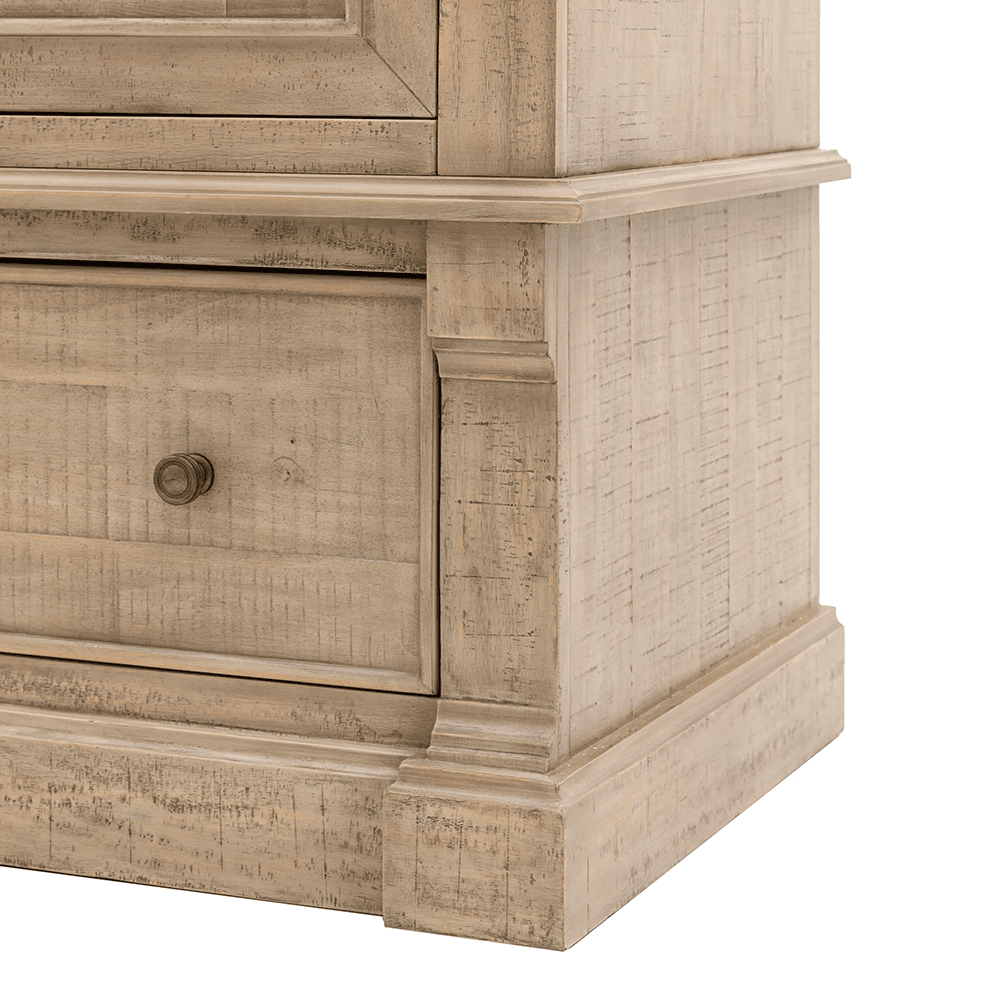 Lilliana Luxury 2 Door Wardrobe with Brass Handles