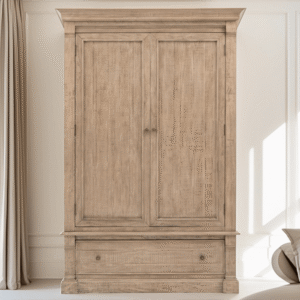 Lilliana Luxury 2 Door Wardrobe with Brass Handles