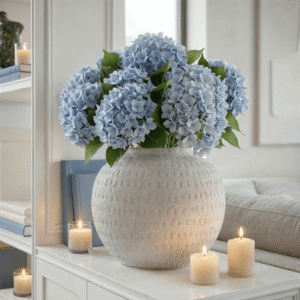 Lis Neutral Large Ceramic Round Vase