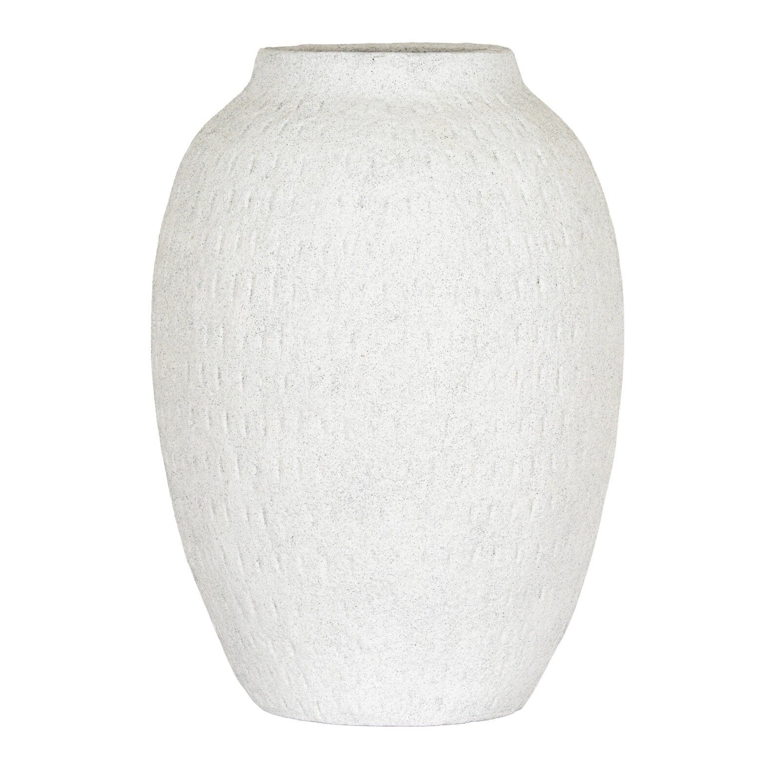 Lis Neutral Large Ceramic Tall Vase