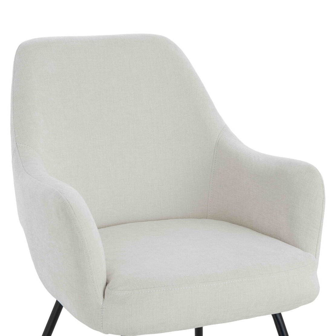 Liza Cream Textured Dining Chairs - Set of 2